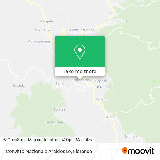 Convitto Nazionale Arcidosso map