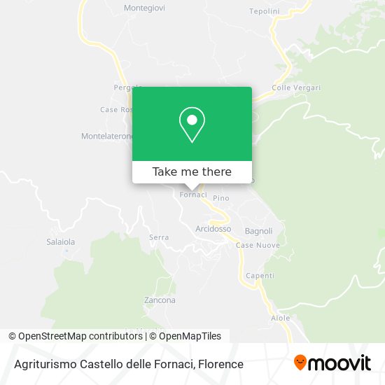 Agriturismo Castello delle Fornaci map