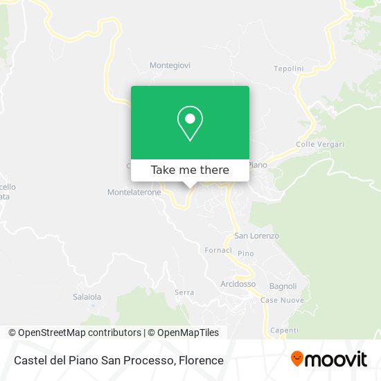 Castel del Piano San Processo map