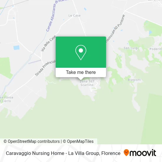 Caravaggio Nursing Home - La Villa Group map