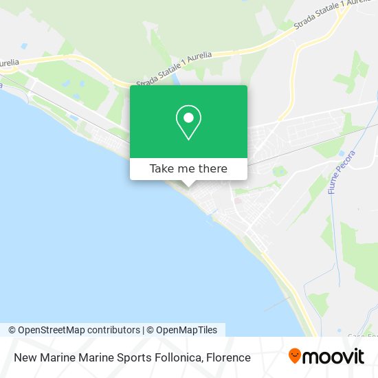 New Marine Marine Sports Follonica map
