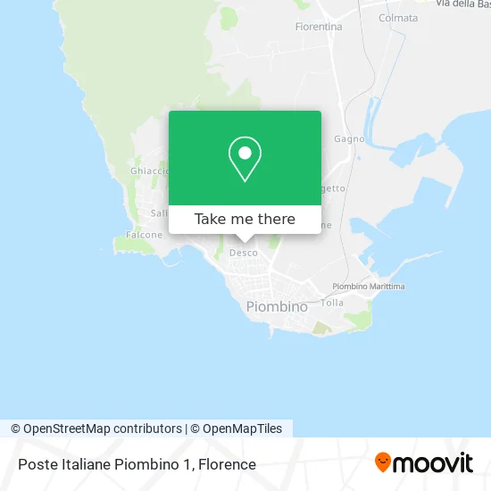 Piombino 1 Post Office map