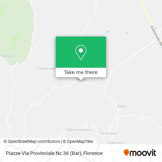 Piazze-Via Provinciale Nc.36 (Bar) map