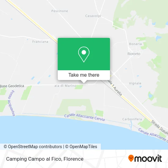 Camping Campo al Fico map
