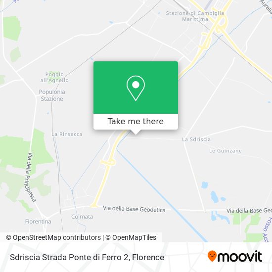 Sdriscia Strada Ponte di Ferro 2 map