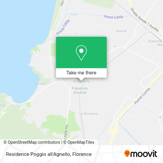 Residence Poggio all'Agnello map