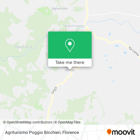 Agriturismo Poggio Bicchieri map