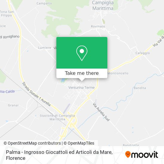 Palma - Ingrosso Giocattoli ed Articoli da Mare map
