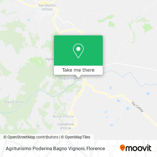 Agriturismo Poderina Bagno Vignoni map