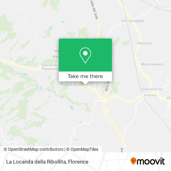 La Locanda della Ribollita map