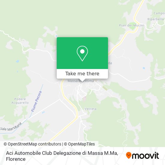 Aci Automobile Club Delegazione di Massa M.Ma map