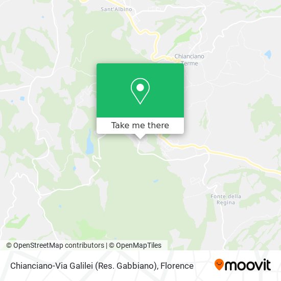 Chianciano-Via Galilei (Res. Gabbiano) map