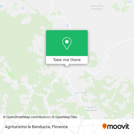 Agriturismo le Benducce map