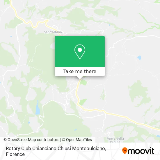 Rotary Club Chianciano Chiusi Montepulciano map