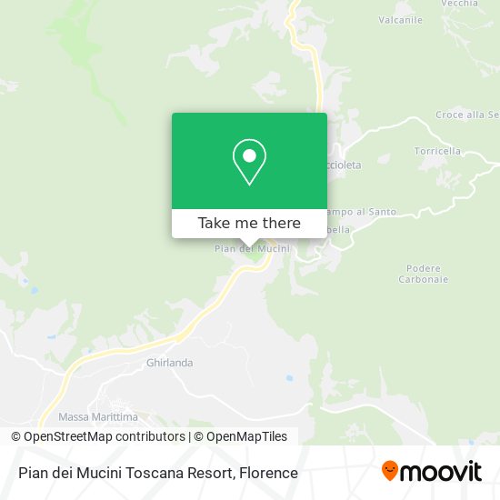 Pian dei Mucini Toscana Resort map