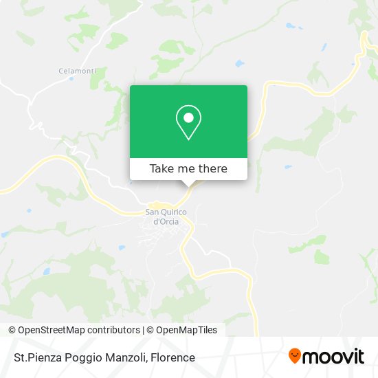 St.Pienza Poggio Manzoli map