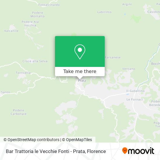 Bar Trattoria le Vecchie Fonti - Prata map