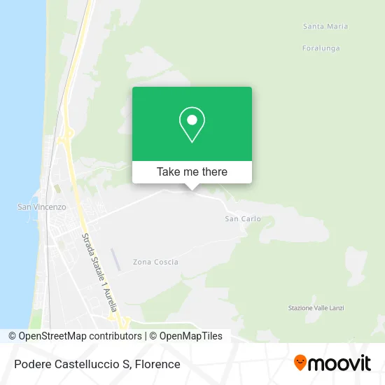 Podere Castelluccio S map