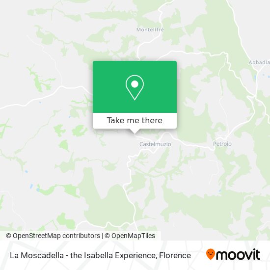 La Moscadella - the Isabella Experience map
