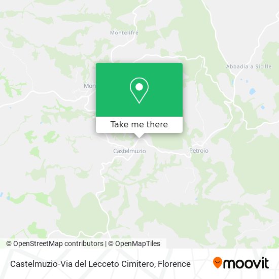 Castelmuzio-Via del Lecceto Cimitero map