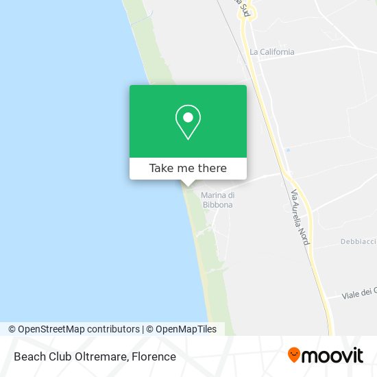 Beach Club Oltremare map