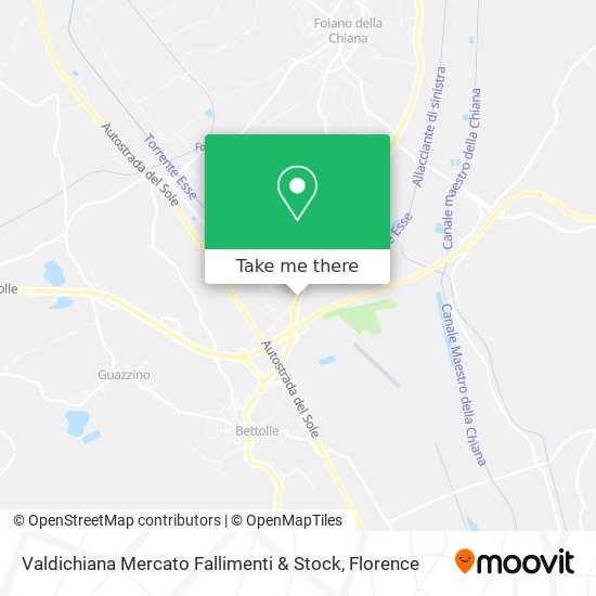 Valdichiana Mercato Fallimenti & Stock map