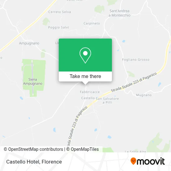 Castello Hotel map