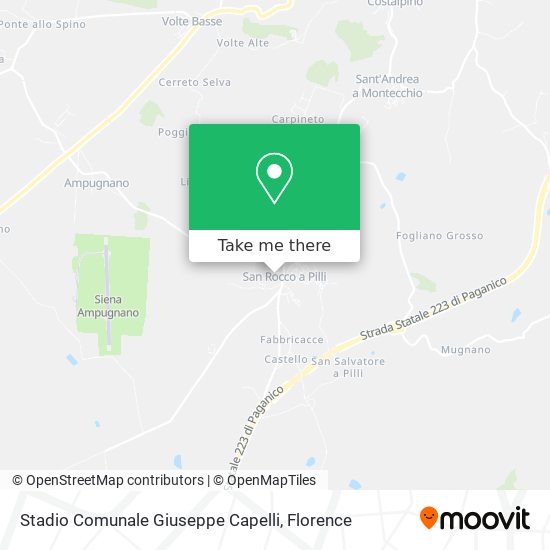 Stadio Comunale Giuseppe Capelli map