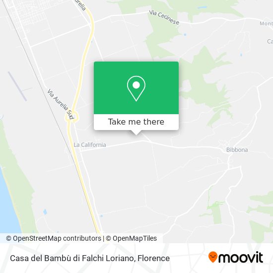 Casa del Bambù di Falchi Loriano map