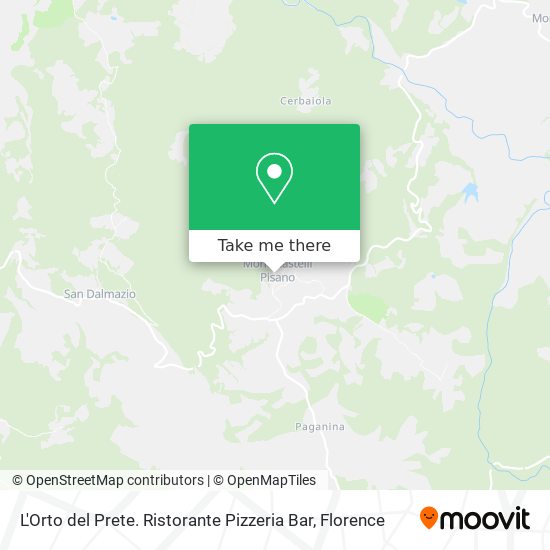 L'Orto del Prete. Ristorante Pizzeria Bar map