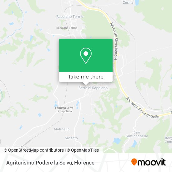 Agriturismo Podere la Selva map