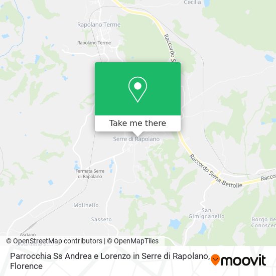 Parrocchia Ss Andrea e Lorenzo in Serre di Rapolano map