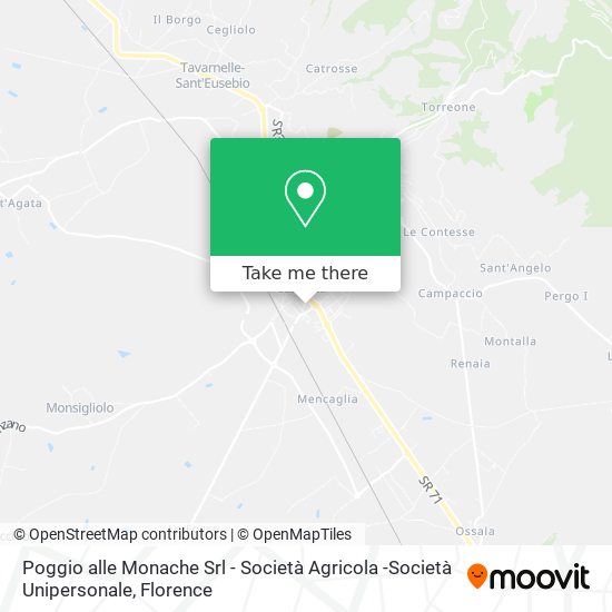 Poggio alle Monache Srl - Società Agricola -Società Unipersonale map