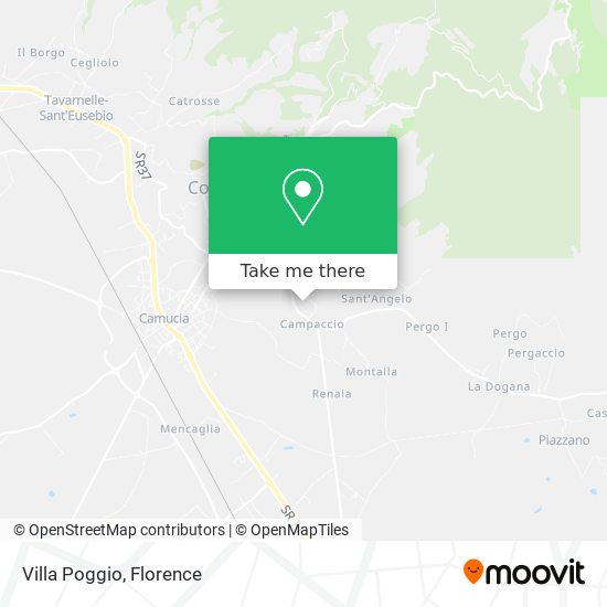 Villa Poggio map