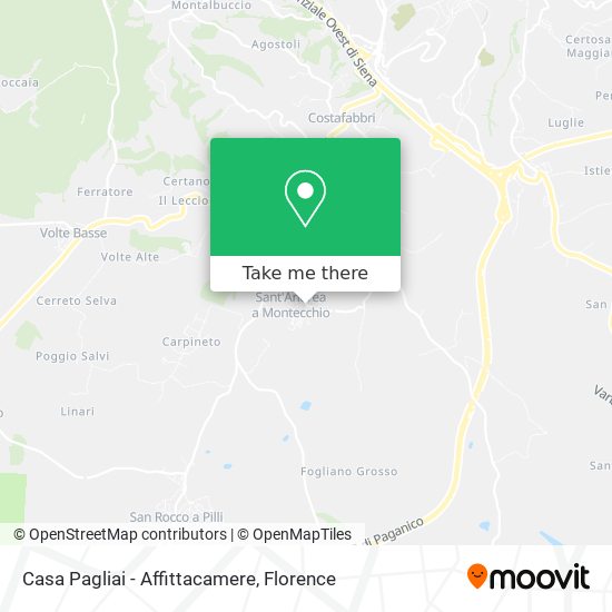 Casa Pagliai - Affittacamere map