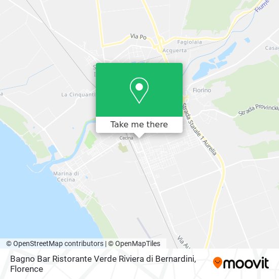 Bagno Bar Ristorante Verde Riviera di Bernardini map