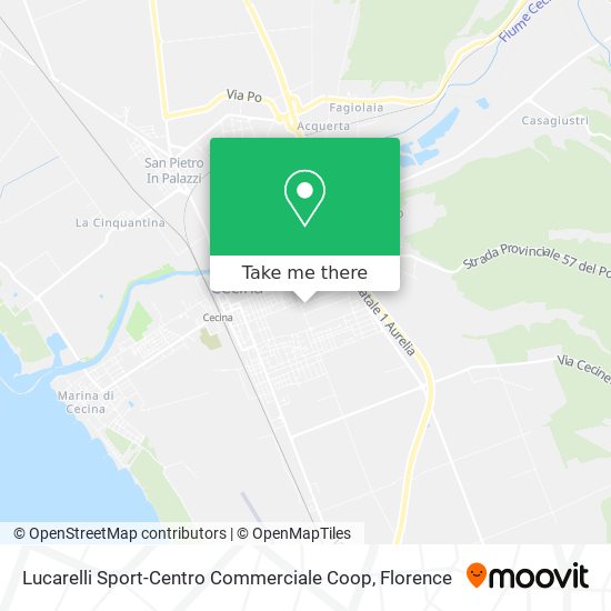 Lucarelli Sport-Centro Commerciale Coop map