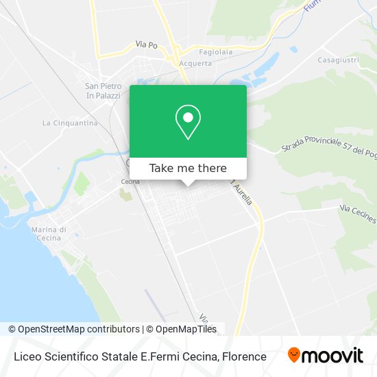 Liceo Scientifico Statale E.Fermi Cecina map