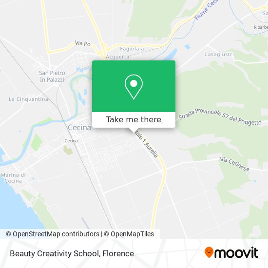 Beauty Creativity School map