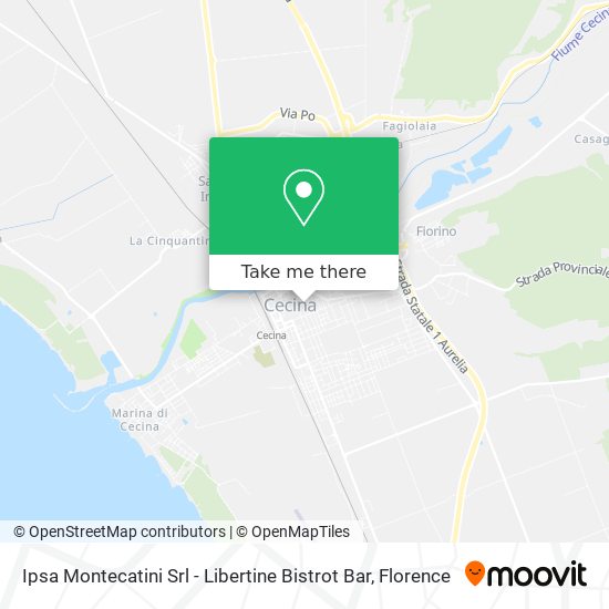 Ipsa Montecatini Srl - Libertine Bistrot Bar map