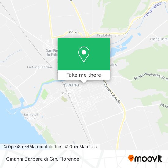 Ginanni Barbara di Gin map