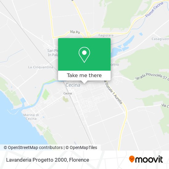Lavanderia Progetto 2000 map