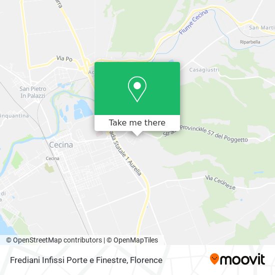 Frediani Infissi Porte e Finestre map