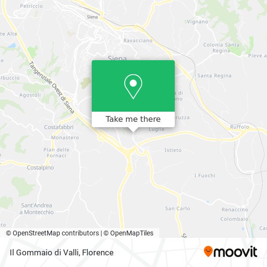 Il Gommaio di Valli map