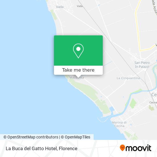 La Buca del Gatto Hotel map