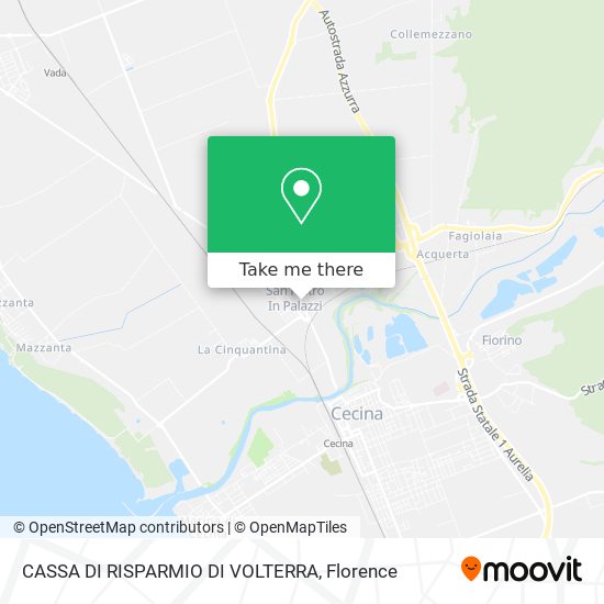CASSA DI RISPARMIO DI VOLTERRA map
