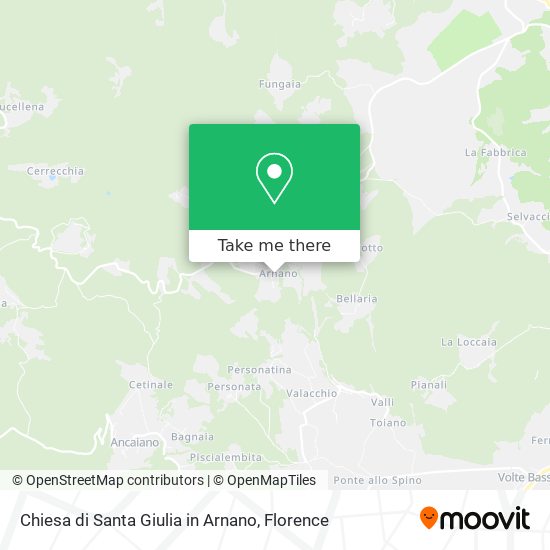 Chiesa di Santa Giulia in Arnano map
