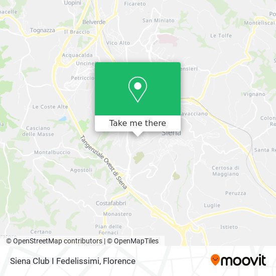 Siena Club I Fedelissimi map