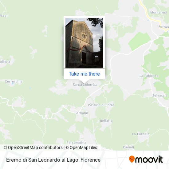 Eremo di San Leonardo al Lago map