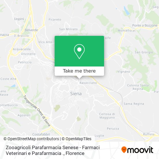 Zooagricoli Parafarmacia Senese - Farmaci Veterinari e Parafarmacia . map